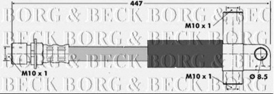 BORG & BECK bbh6167 -  Тормозной шланг